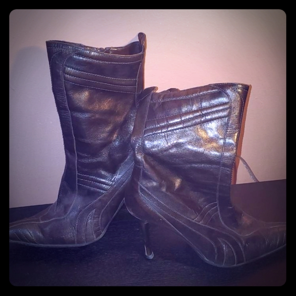 Italian leather boota
